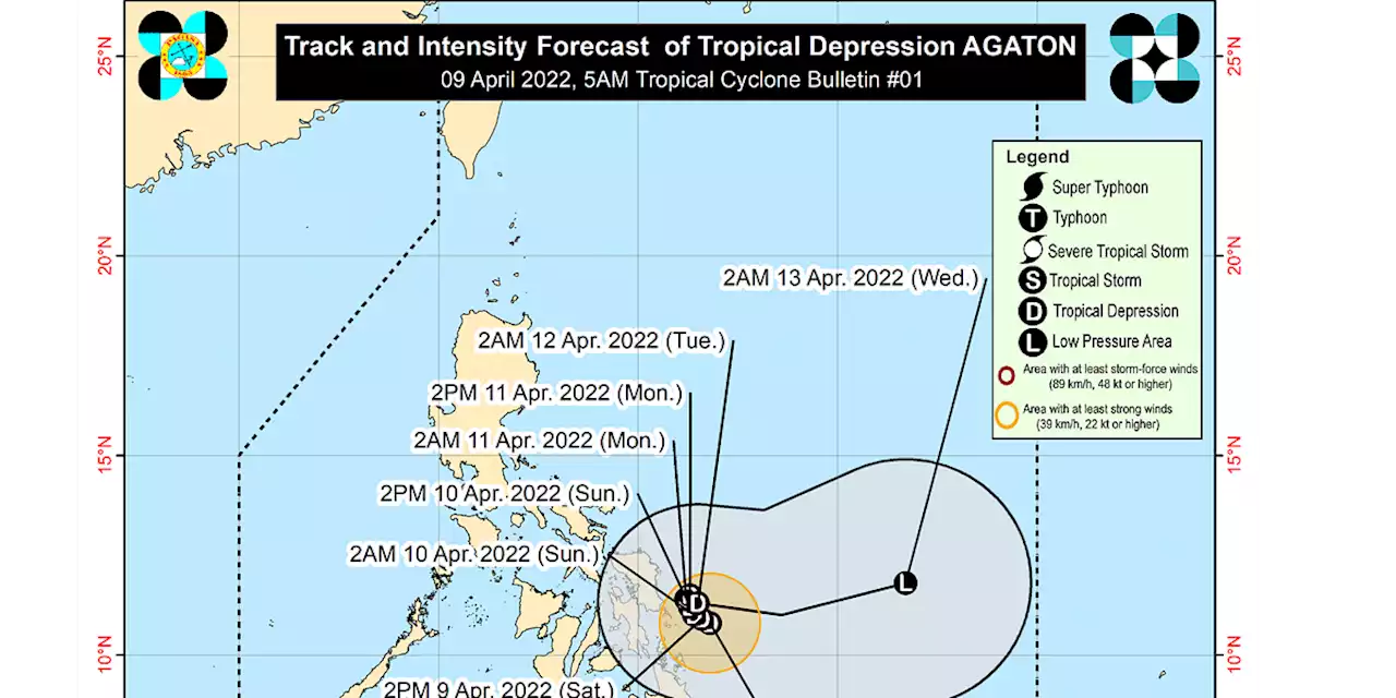 Tropical Cyclone Agaton Tracker