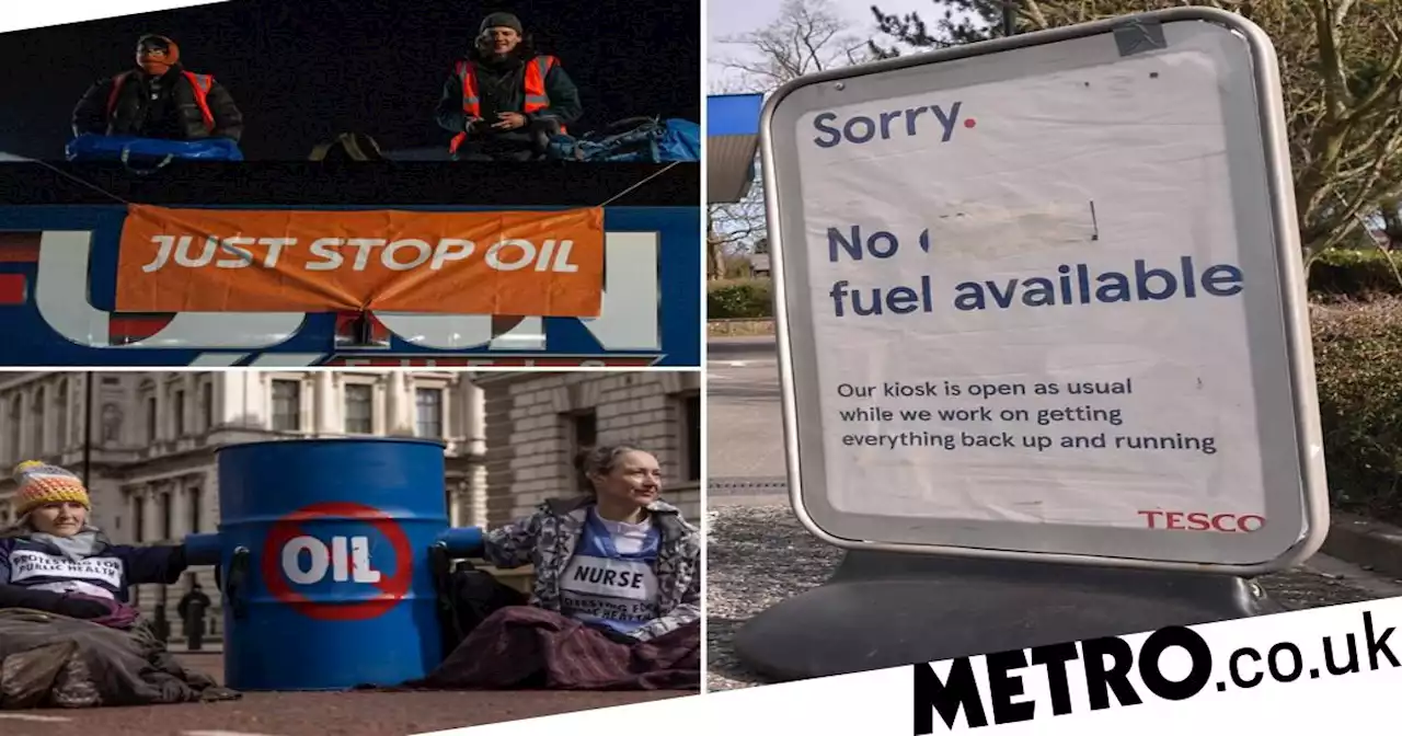 'One in three' petrol stations in the south forced to close by climate protester