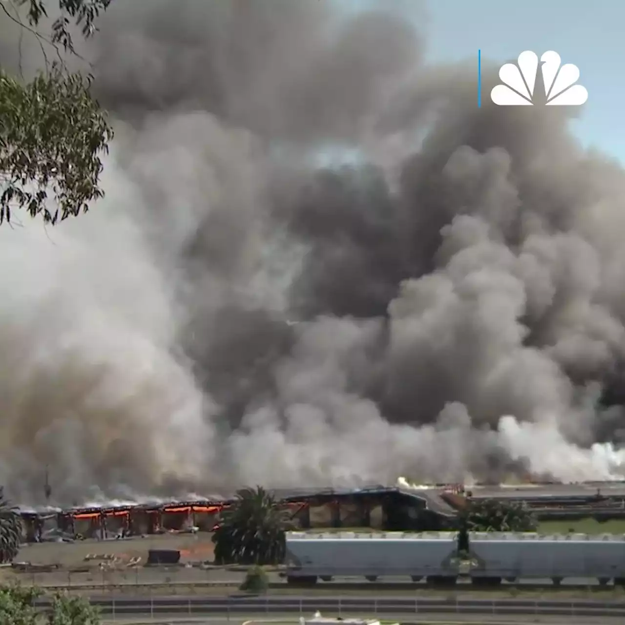 Crews Battle 4-Alarm Benicia Port Fire, Motorists Advised to Avoid Area