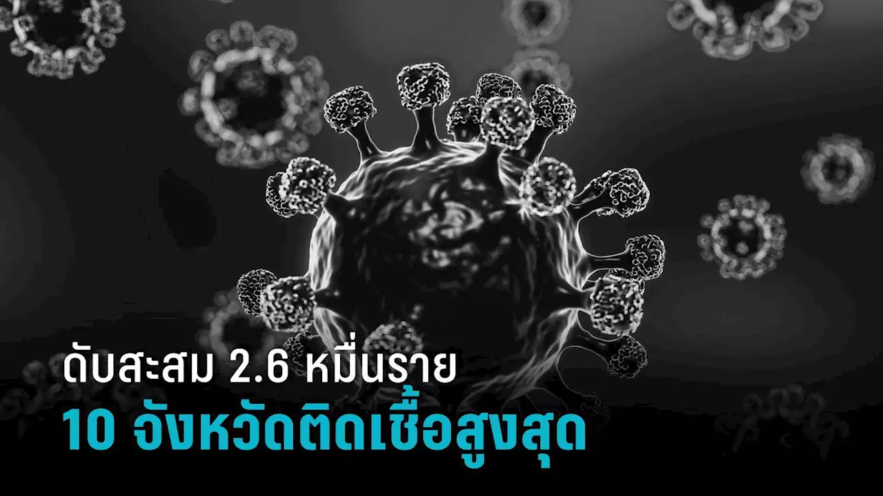 ย้อนสถิติ! โควิดวันนี้ ไทยพบเสียชีวิตสะสม 2.6 หมื่นราย เปิด 10 จังหวัดติดโควิดสูงสุด