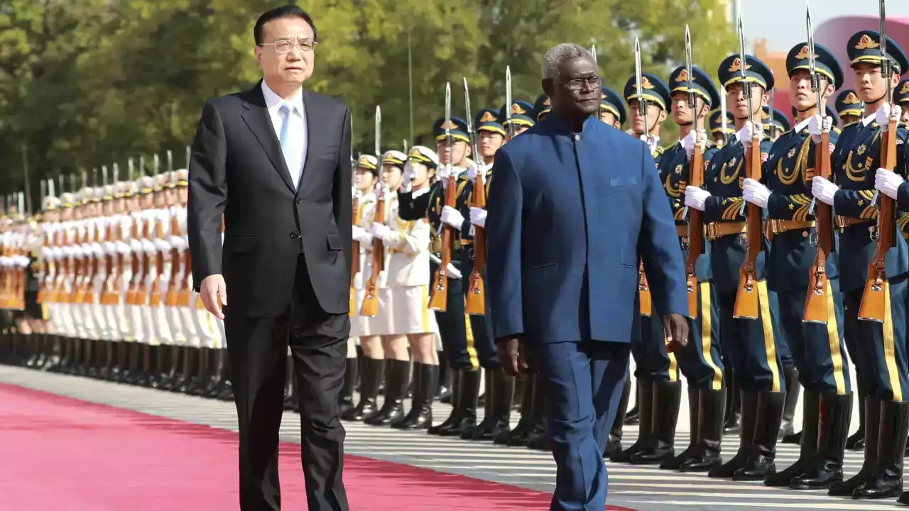 Solomon Islands prime minister 'clear' no Chinese military base in talks with Australian intelligence