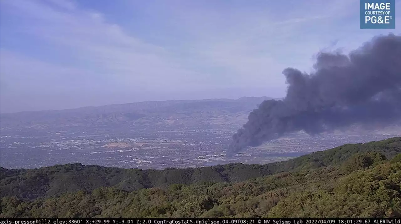 Fire that razed Bay Area Home Depot visible from outer space