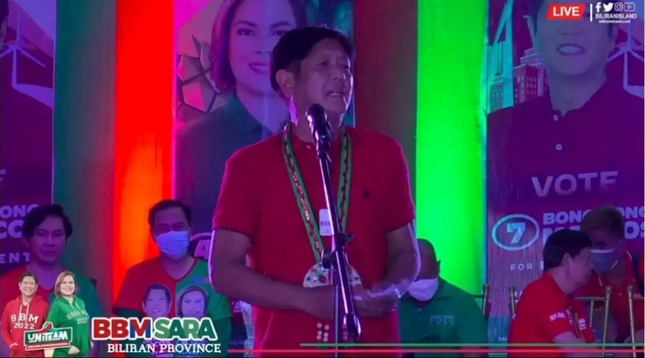 Marcos gets support of Biliran governor