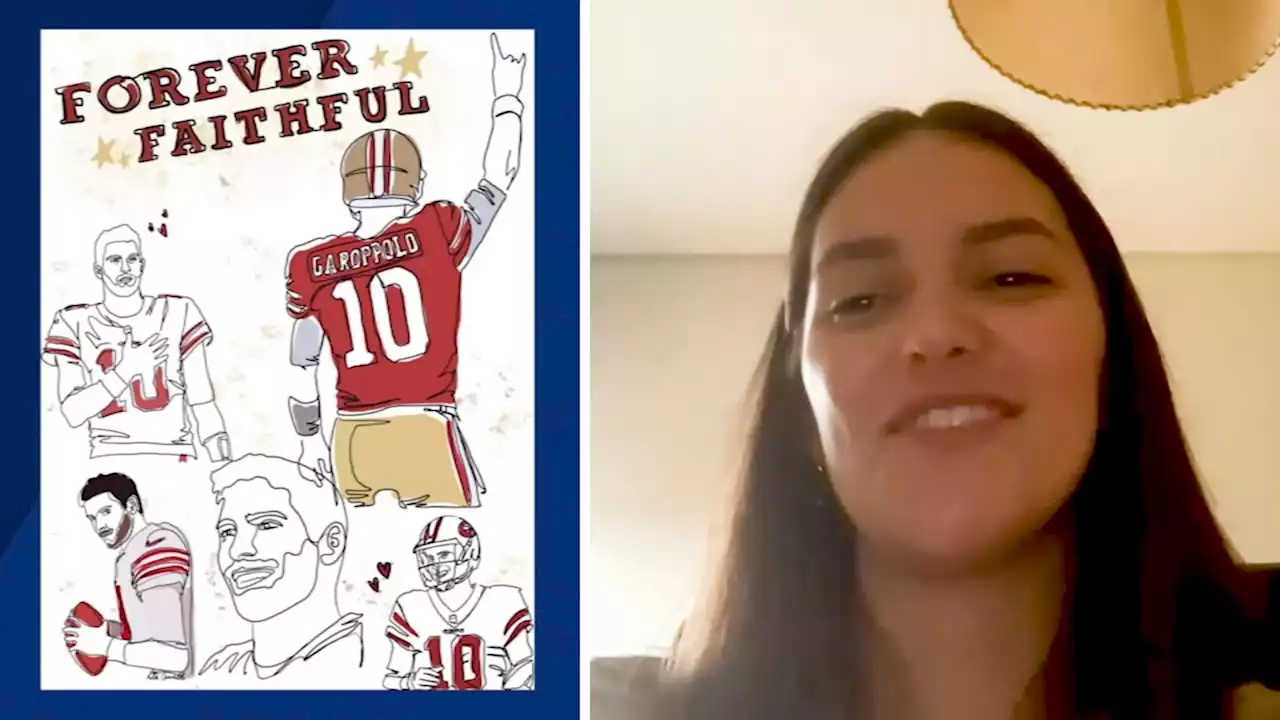 49ers fan and artist drawing Jimmy Garoppolo everyday until he's traded