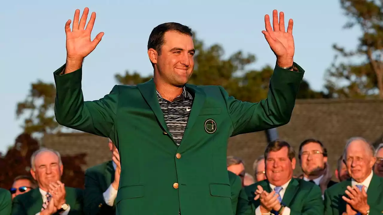 Scheffler gets Masters green jacket to go with No. 1 ranking