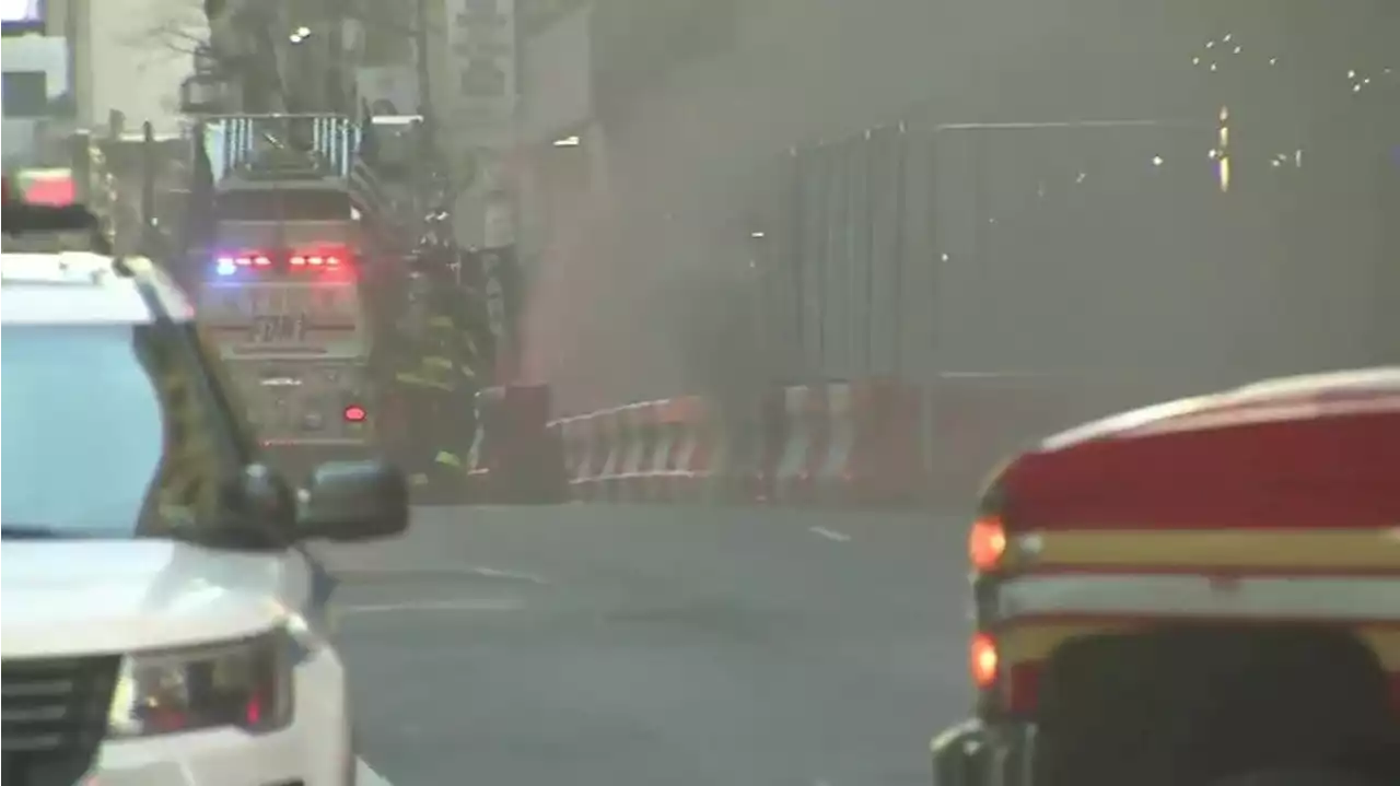 Manhole cover explosion caused some to panic in New York’s Times Square