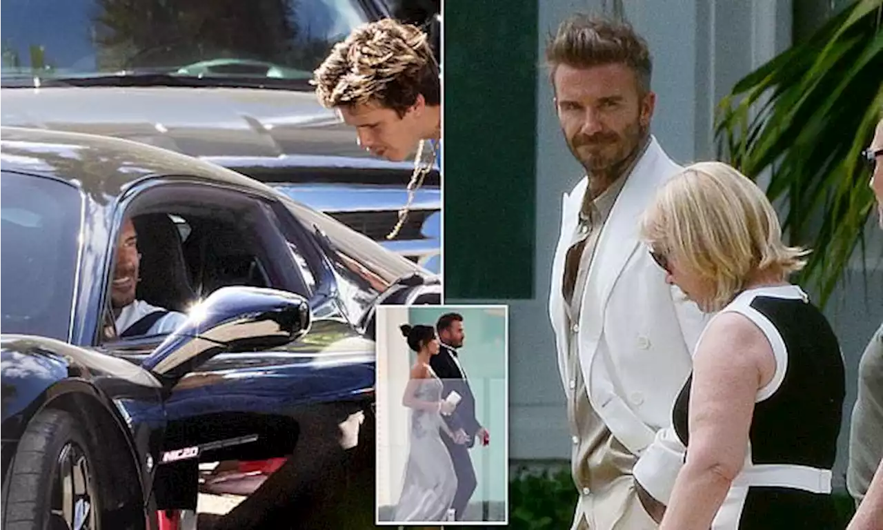 David Beckham seen driving off $200,000 Maserati following brunch