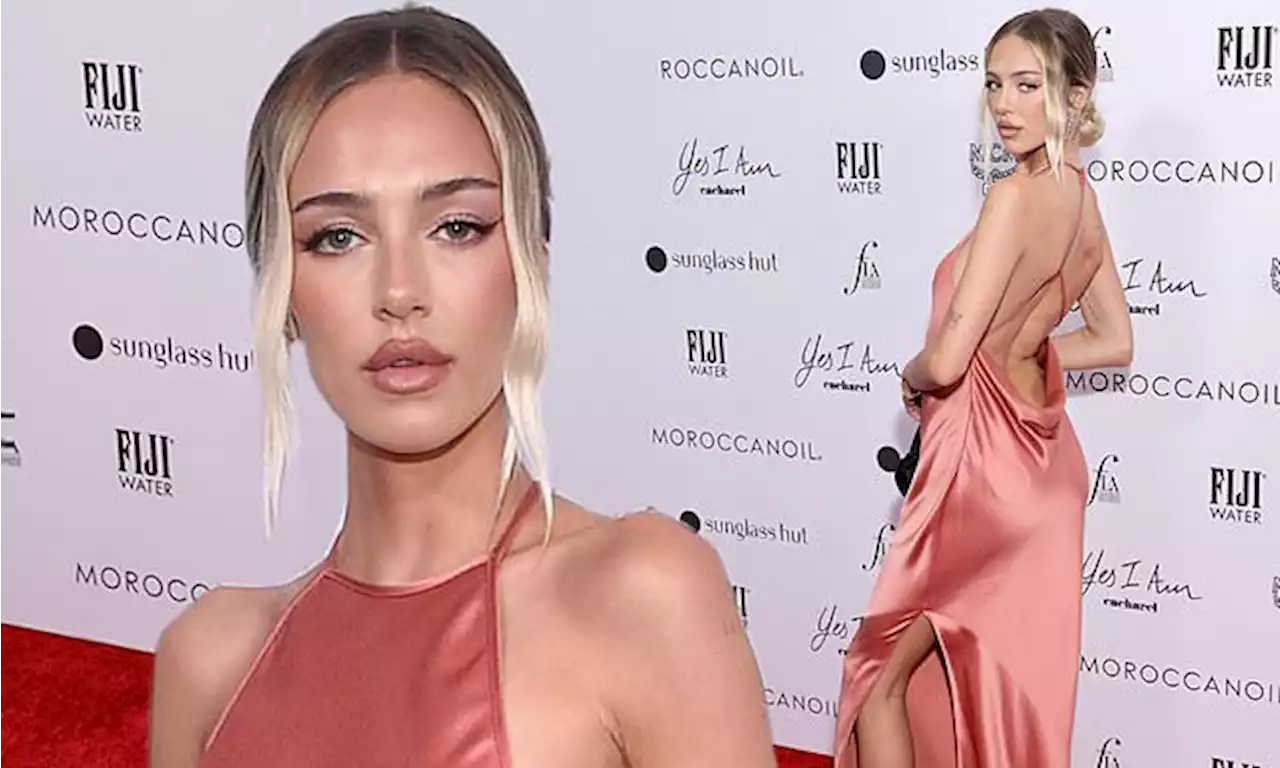 Delilah Belle Hamlin is stunning in backless gown at LA gala