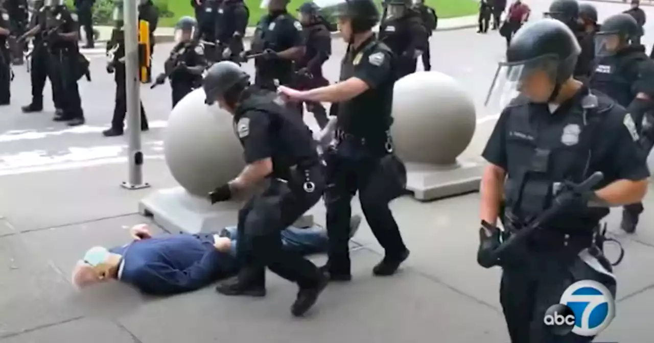 Buffalo police officers cleared after pushing activist, 75, at George Floyd protest