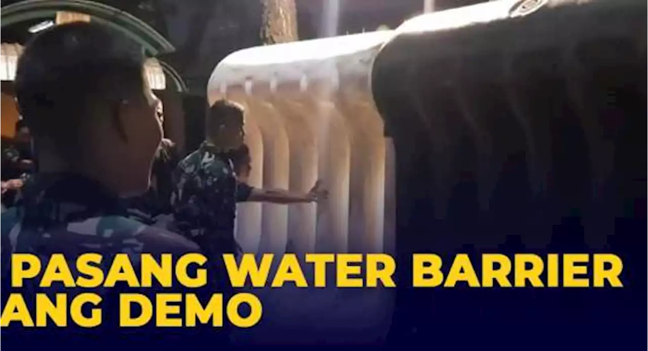 TNI Pasang Water Barrier Jelang Demo Mahasiswa 11 April 2022