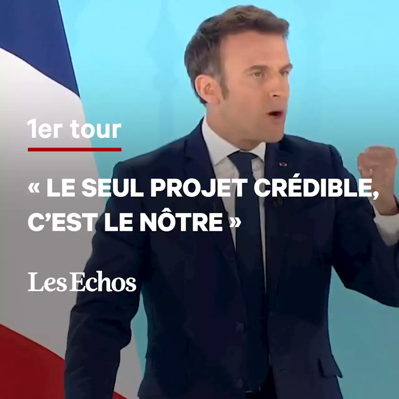 Présidentielle : largement en tête, Emmanuel Macron retrouve Marine Le Pen au second tour