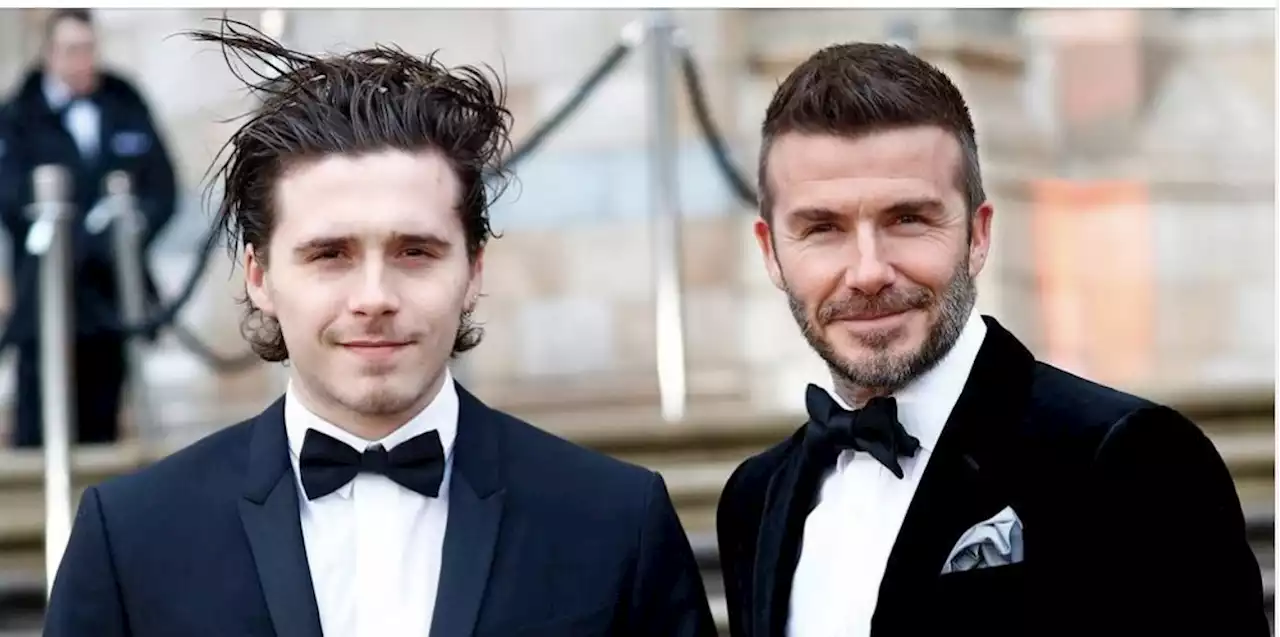 Brooklyn Beckham proudly posts first pic with brothers and dad on wedding day