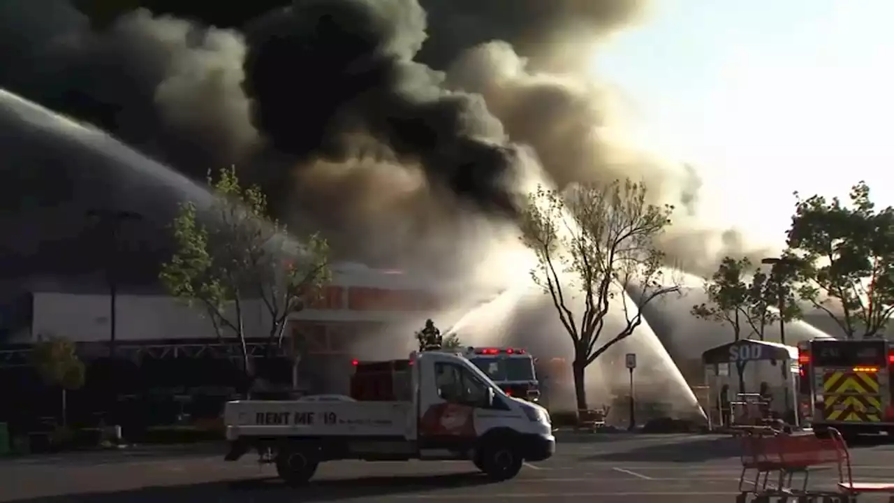 Fire Destroys Northern California Home Depot Store