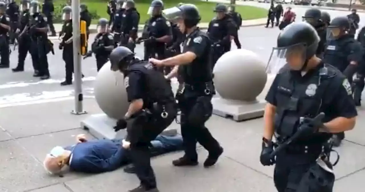 Buffalo officers cleared of wrongdoing after pushing protester, 75, to the ground