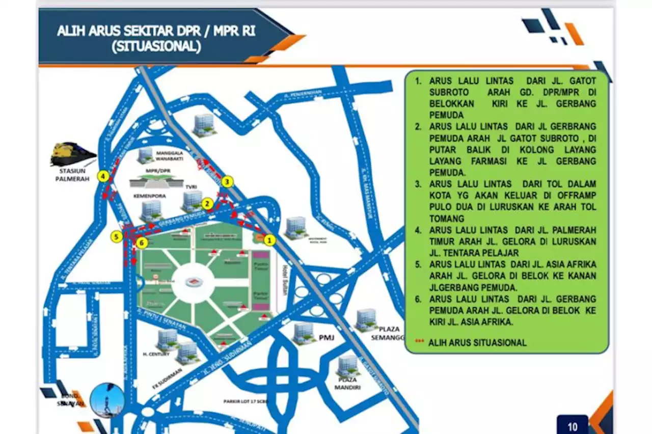 Cegah Kemacetan Akibat Demo BEM SI, Begini Rekayasa Arus Lalin di Kawasan Gedung DPR