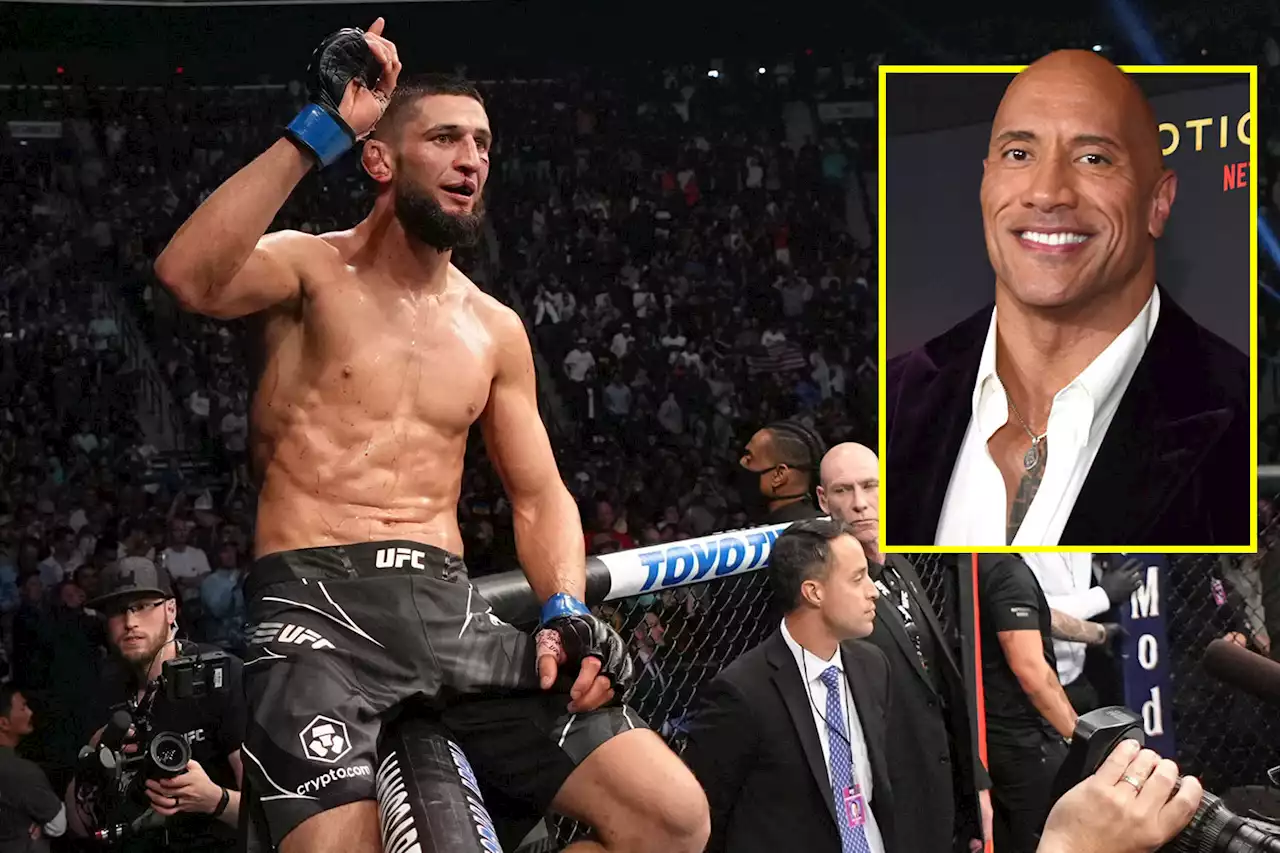 'Fight of the year' - The Rock, Francis Ngannou stunned as Chimaev beats Burns