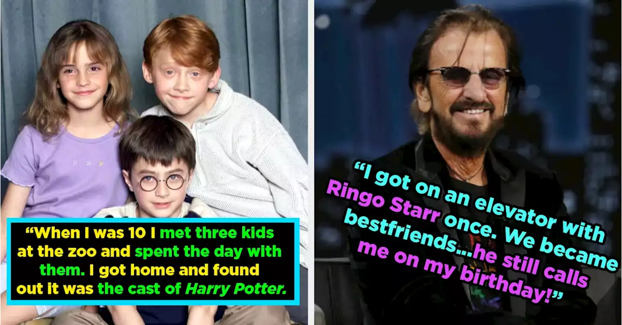 35 Wild Celebrity Encounters From People Who Didn't Know They Met Someone Famous