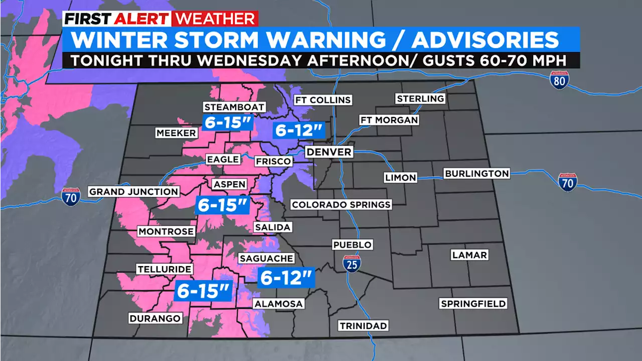 Colorado Weather: Heavy Wind And Snow To Hit Mountains With Rain For Denver