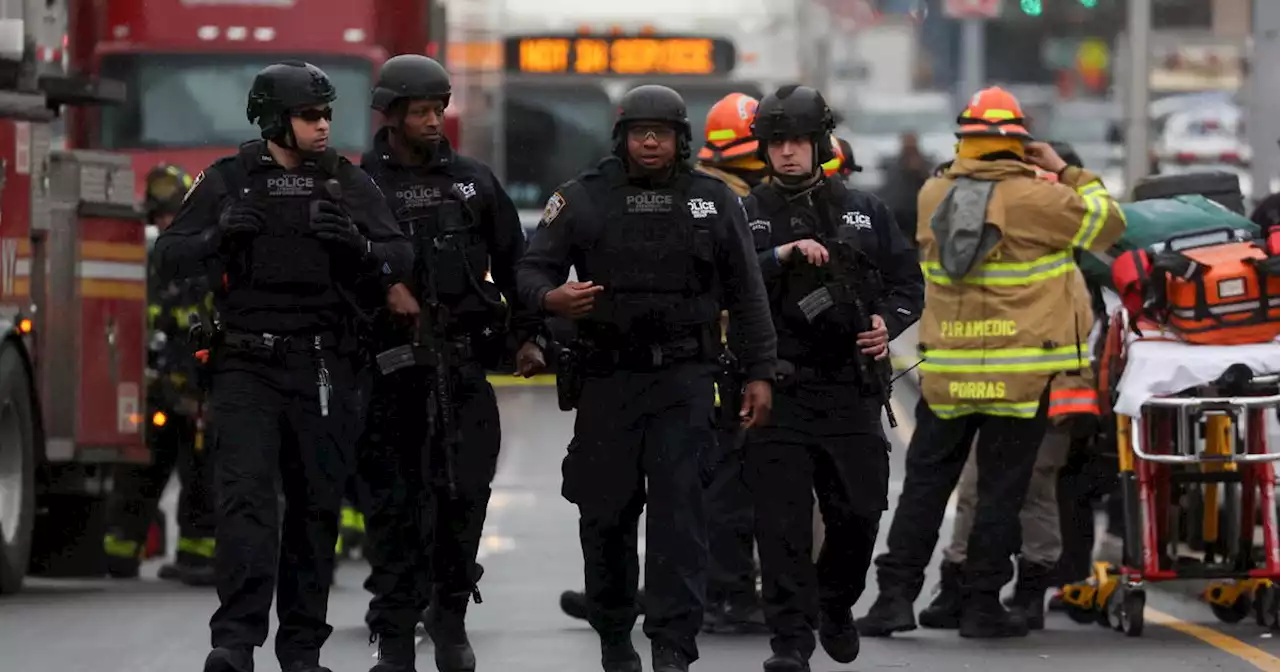 At least 10 people shot on subway train in Brooklyn, New York; manhunt for suspect underway