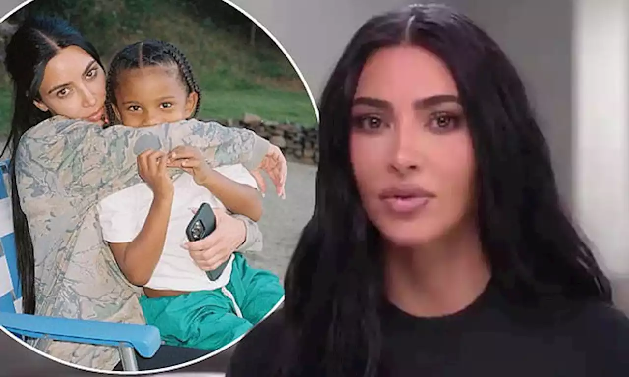 Kim Kardashian called Kanye in tears after their son saw sex tape joke