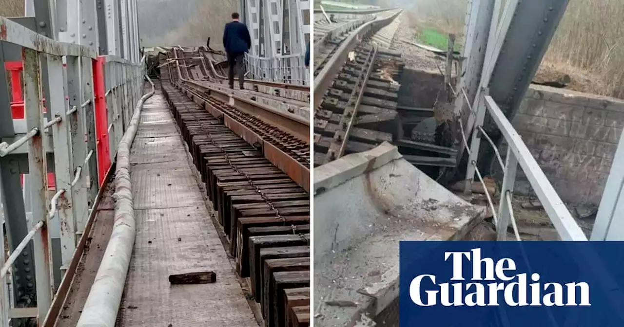 Key Russian railway bridge destroyed in Belgorod border region with Ukraine