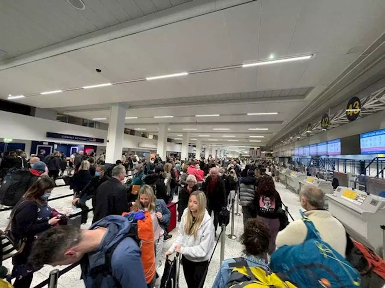 Man arrives 13 hours early for flight after panicking over airport queues