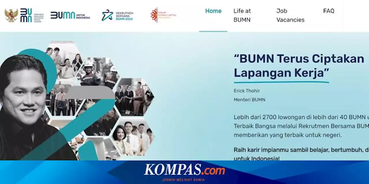 40 BUMN Buka 2.700 Lowongan Kerja Lulusan Diploma, S1, dan S2, Daftar di Sini