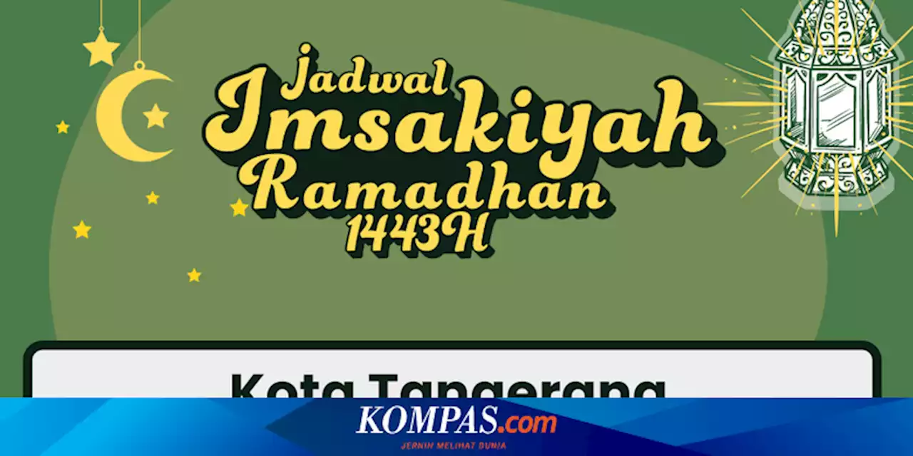 Jadwal Imsakiyah di Kota Tangerang Hari Ini, 13 April 2022