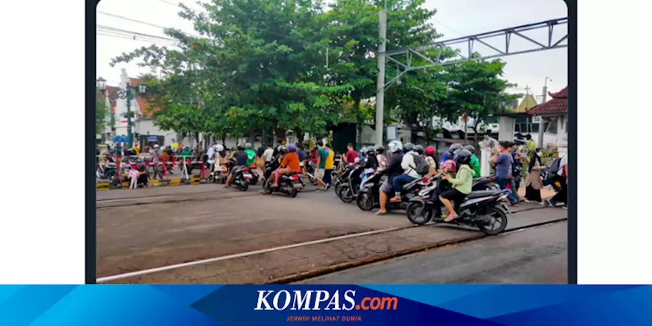 Viral, Foto Pengendara Motor Seberangi Perlintasan Kereta di Dekat Malioboro, Ini Kata Dishub Kota Yogyakarta