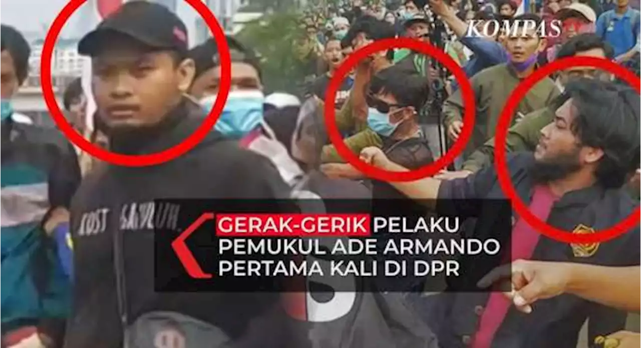 Begini Gerak Gerik Terduga Pelaku Pemukul Ade Armando Saat Demo 14 April 2022