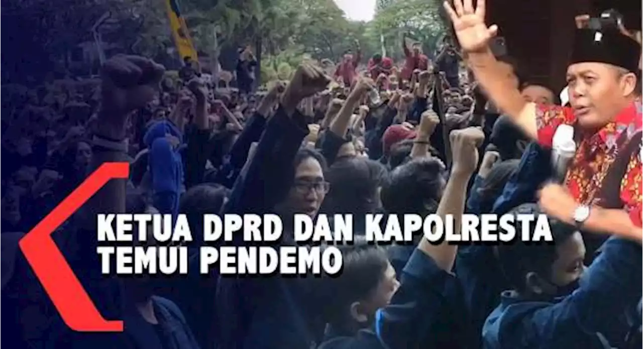 Temui Pendemo, Ketua DPRD Kota Malang Sepakat Tidak Ada Penundaan Pemilu