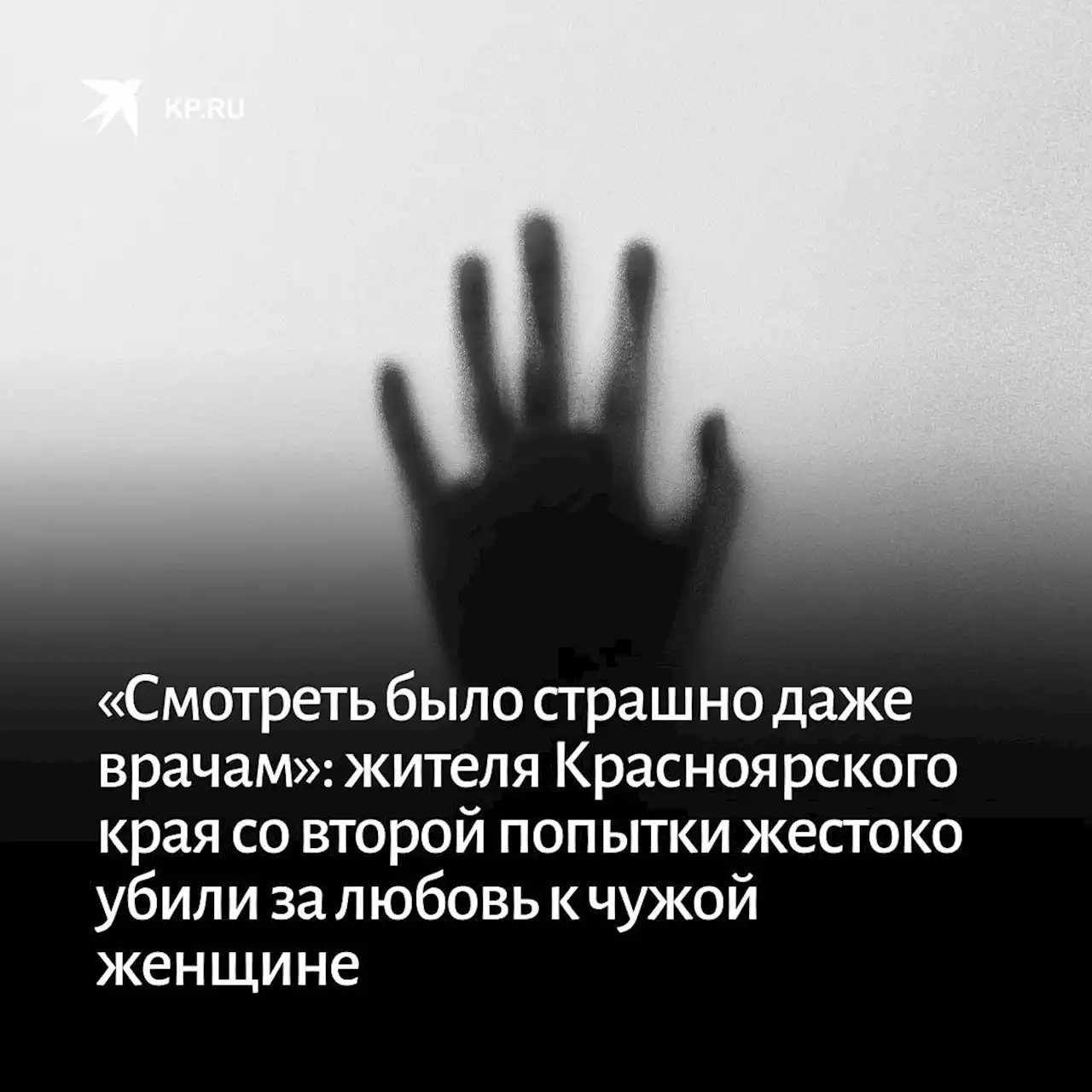 «Смотреть было страшно даже врачам»: жителя Красноярского края со второй попытки жестоко убили за любовь к чужой женщине