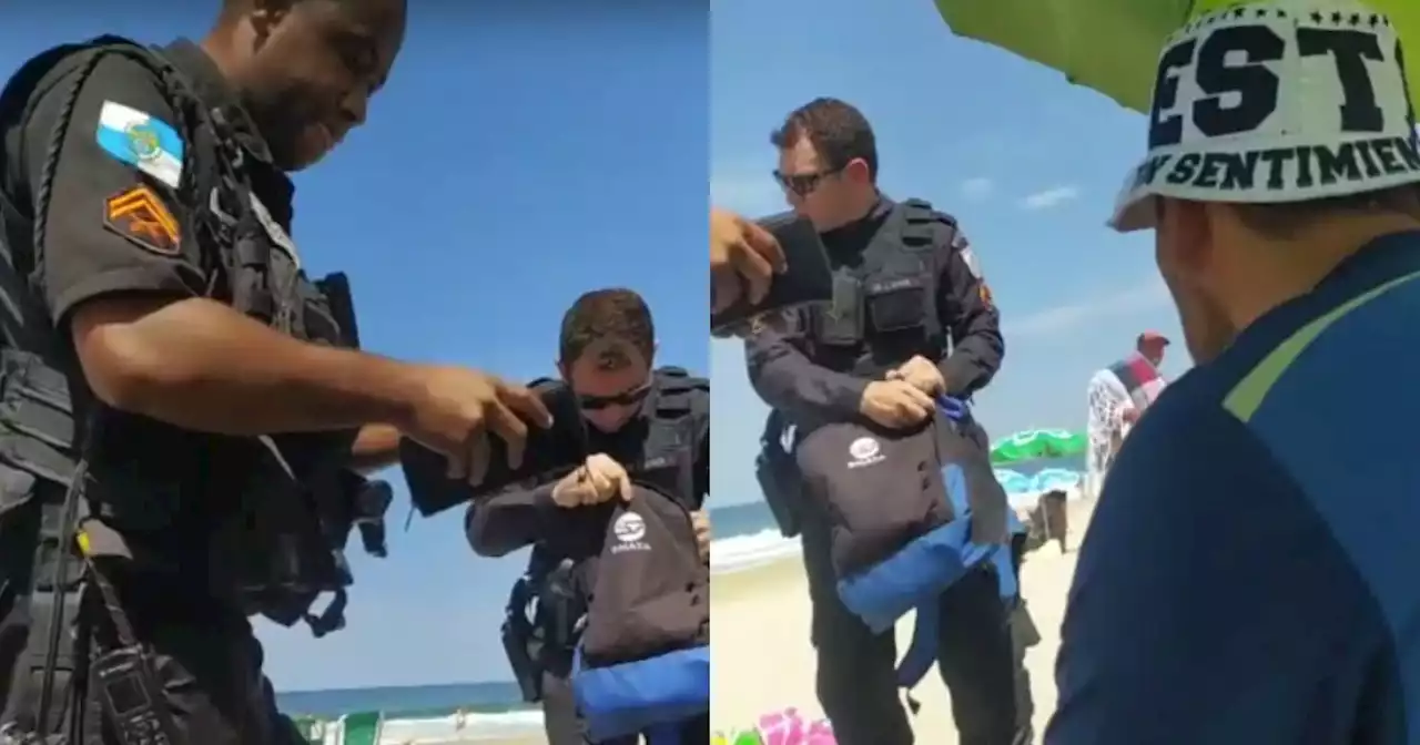 Video: policías dispararon frente a hinchas de Talleres, en la playa, en la previa del duelo ante Flamengo | Fútbol | La Voz del Interior