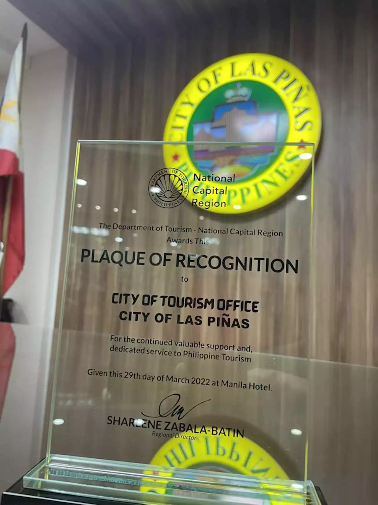 DOT cites Las Piñas City for continuous support to PH tourism