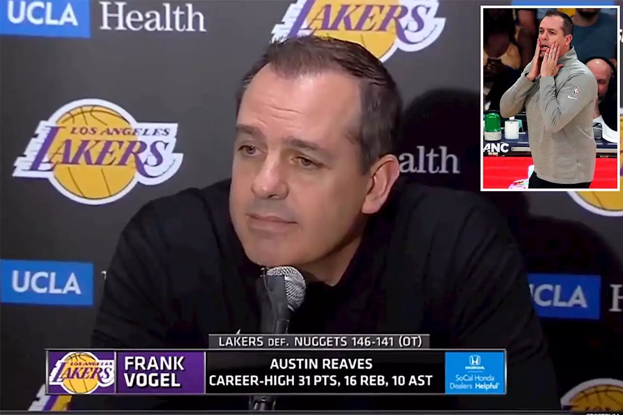 Frank Vogel hadn’t ‘been told s–t’ about Lakers firing in awkward press conference