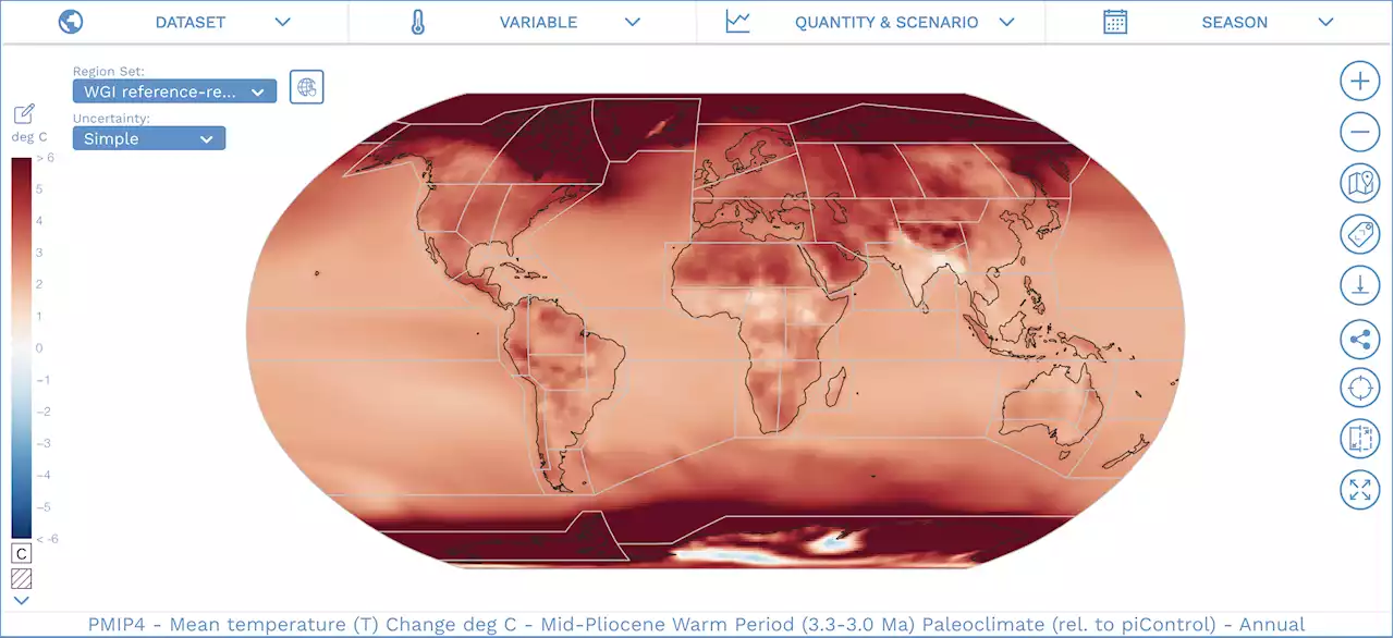 This interactive atlas lets you travel to the future, and past, of climate change