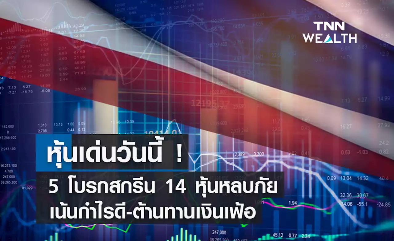 หุ้นเด่นวันนี้ ! 5 โบรกสกรีน 14 หุ้นหลบภัย เน้นกำไรดี-ต้านทานเงินเฟ้อ TNN Wealth