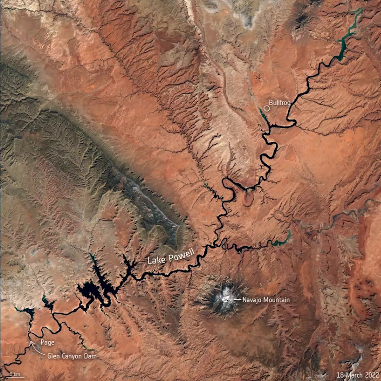 Because of Extreme Drought, Lake Powell is Barely a Lake Anymore - Universe Today