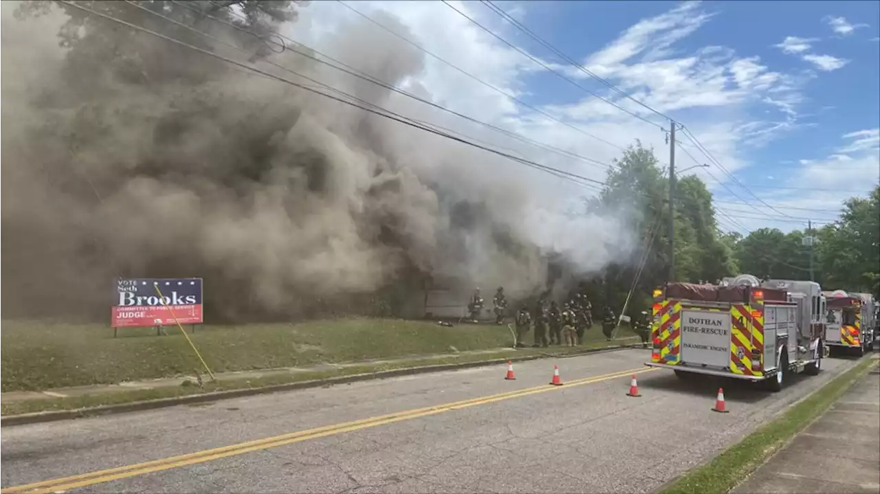 Fire in downtown Dothan