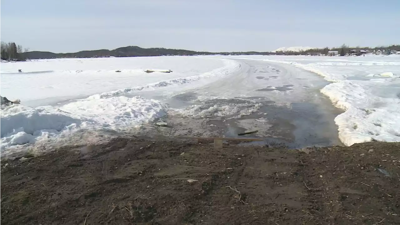 As temperatures rise, thinning lake ice causes concern in Big Lake