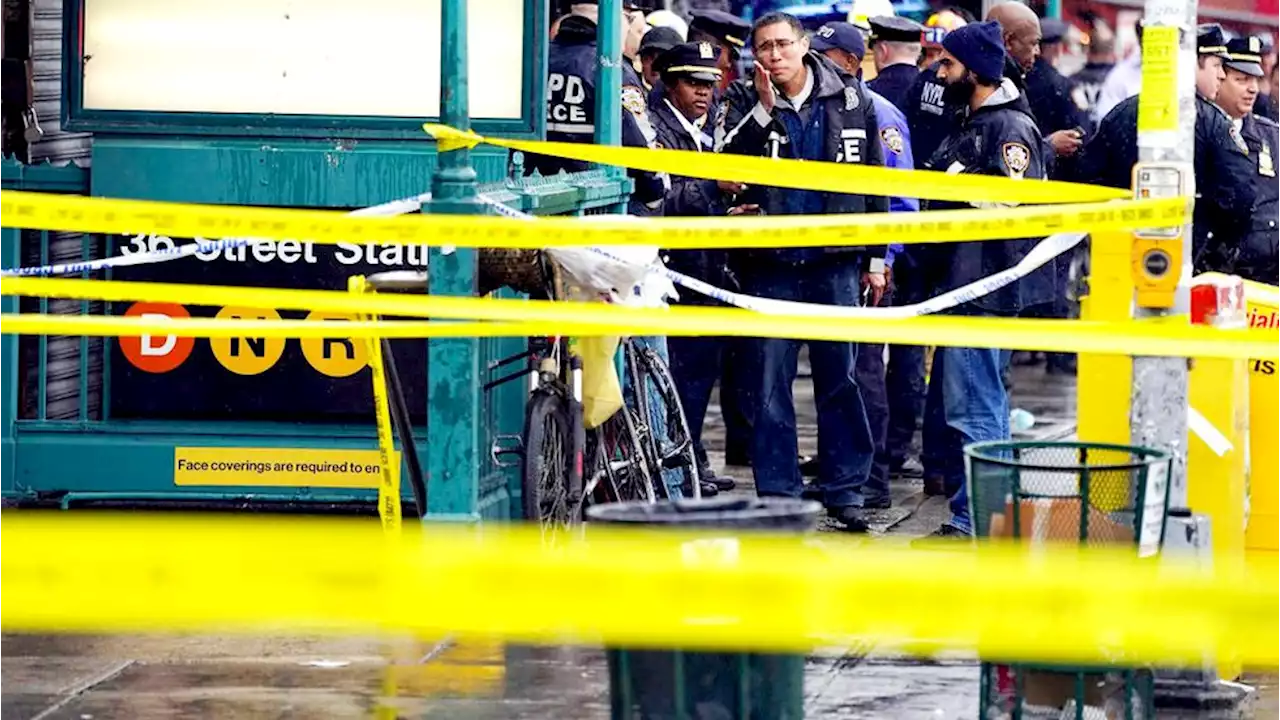 Police hunt gunman who wounded 10 in Brooklyn subway attack