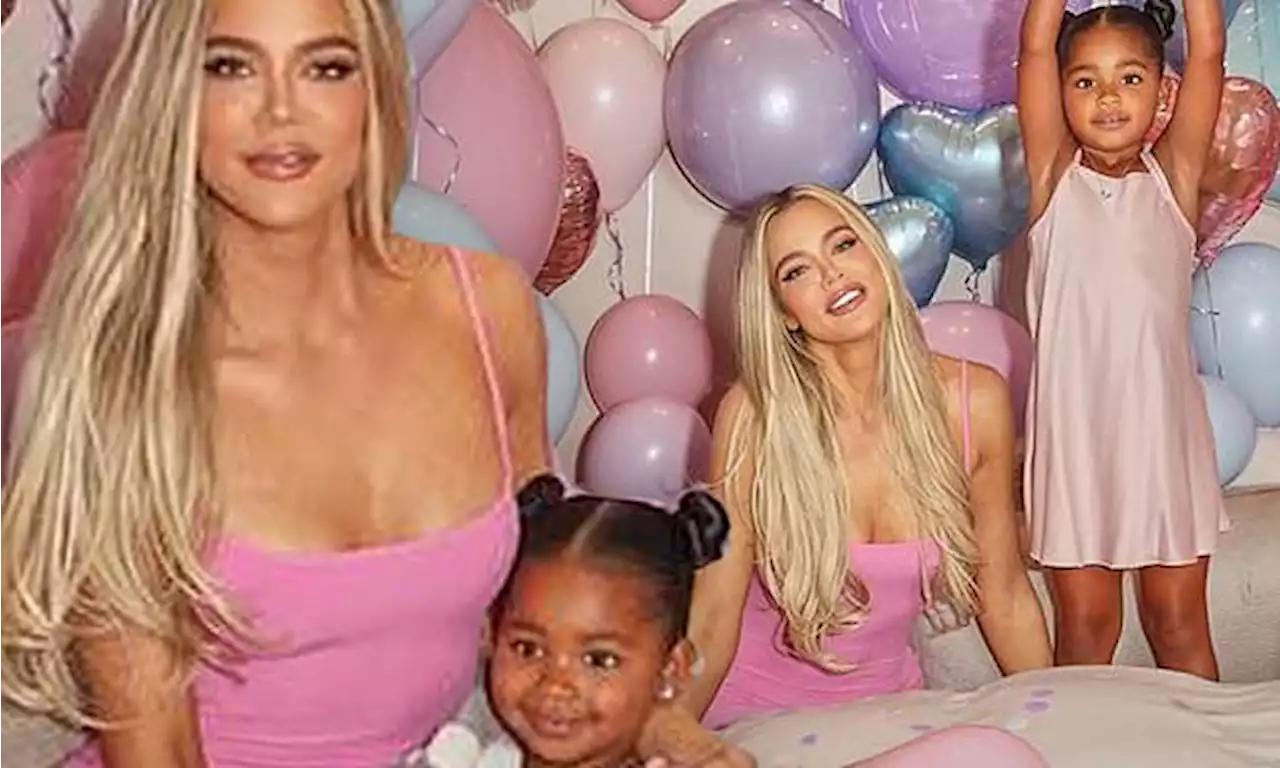 Khloe Kardashian celebrates True's birthday with pastel balloons