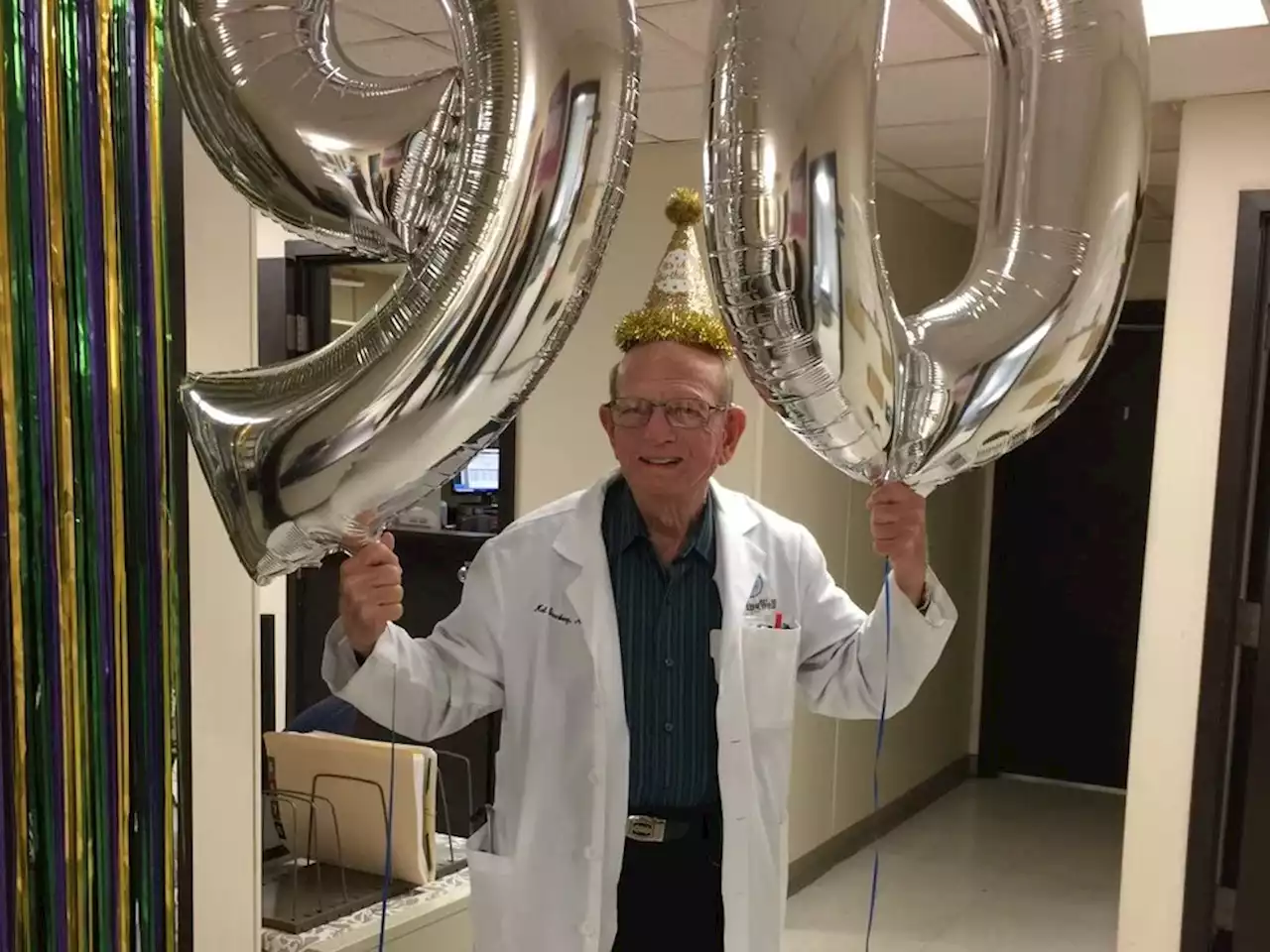 Celebration for volunteer doctor at Victory Health turning 90