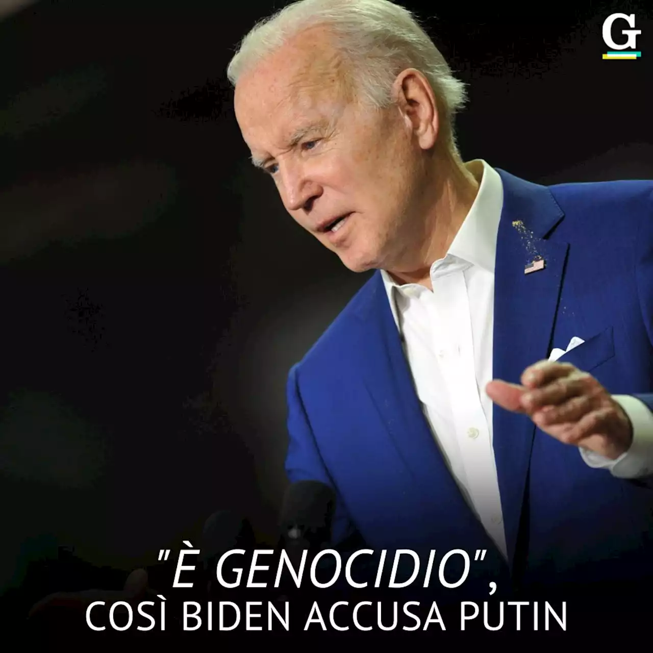 'È genocidio': Biden alza il tiro e accusa Putin