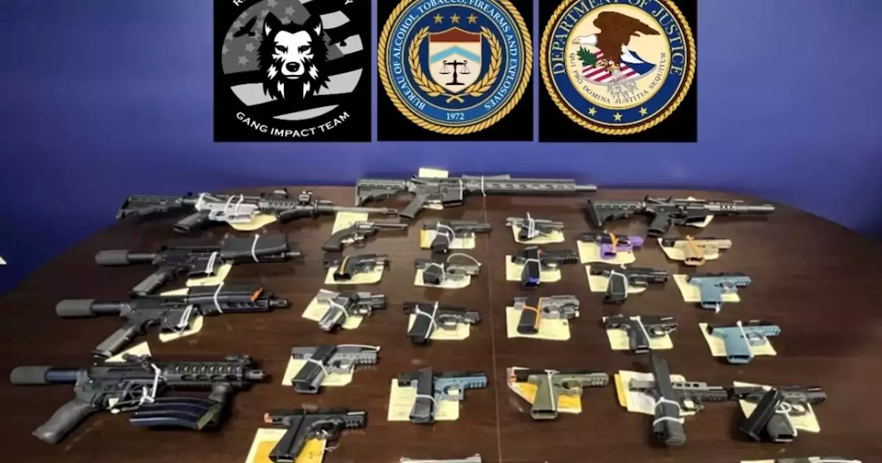 Seven men charged with gun trafficking in Inland Empire, 'ghost guns' among 30 firearms seized