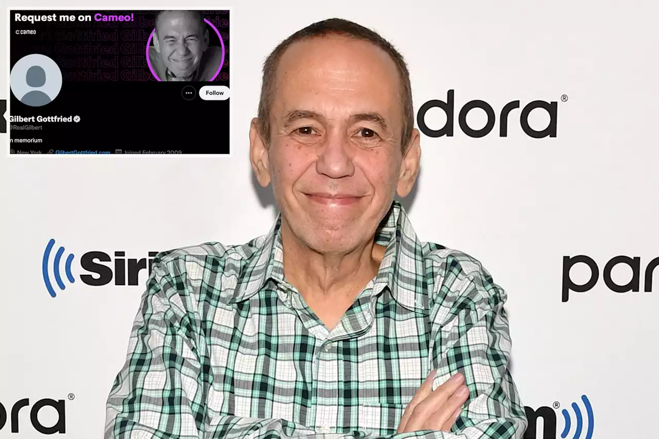 Gilbert Gottfried’s Twitter allegedly hacked hours after death announcement