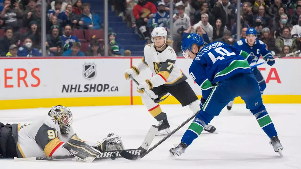 Ishockey: Elias Pettersson klev fram på nytt mot Vegas