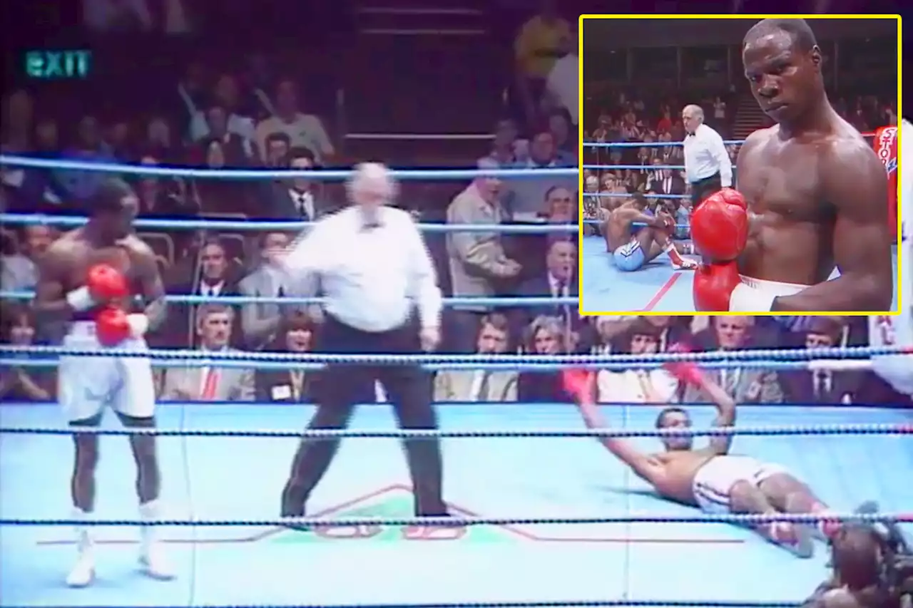 Chris Eubank Sr stretched opponent with one of quickest KOs ever, then posed for camera