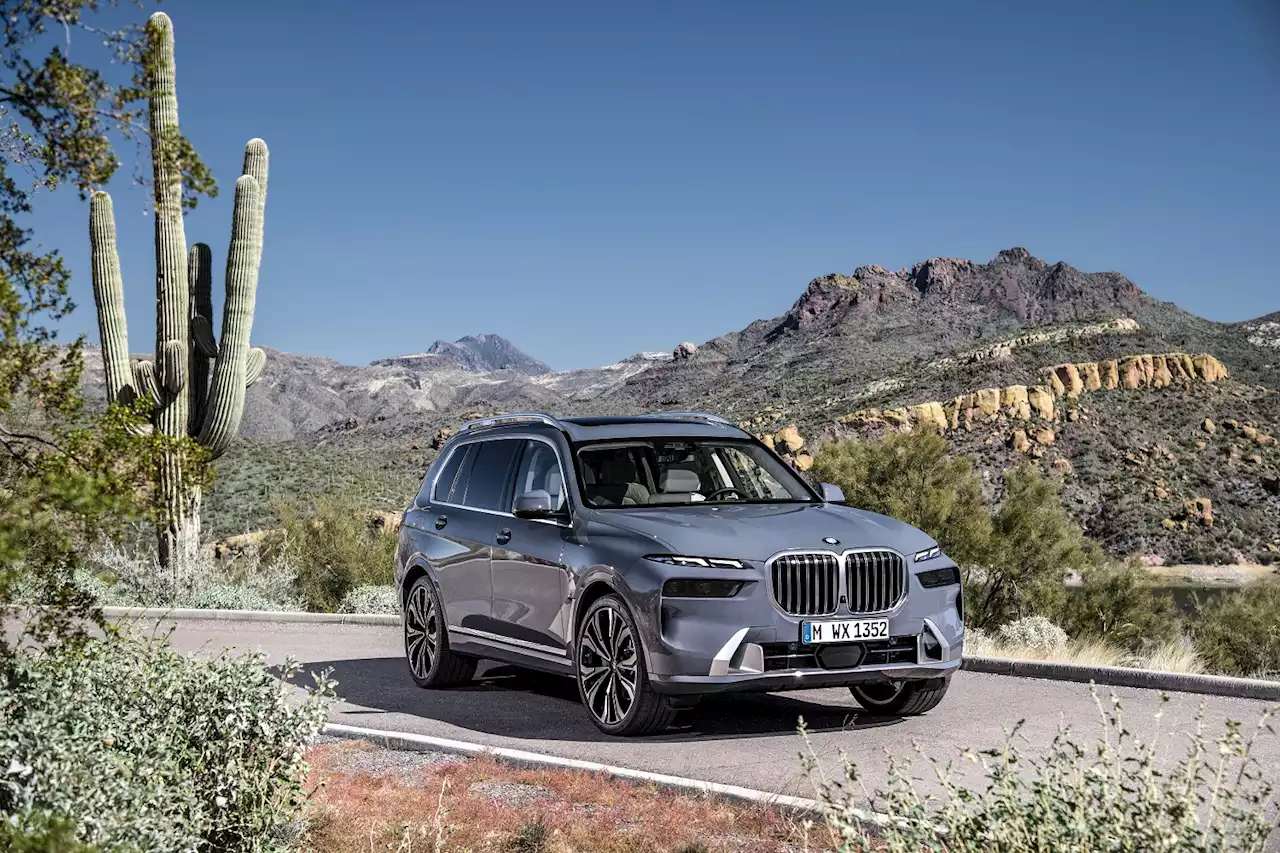 Revised BMW X7 shows its new face