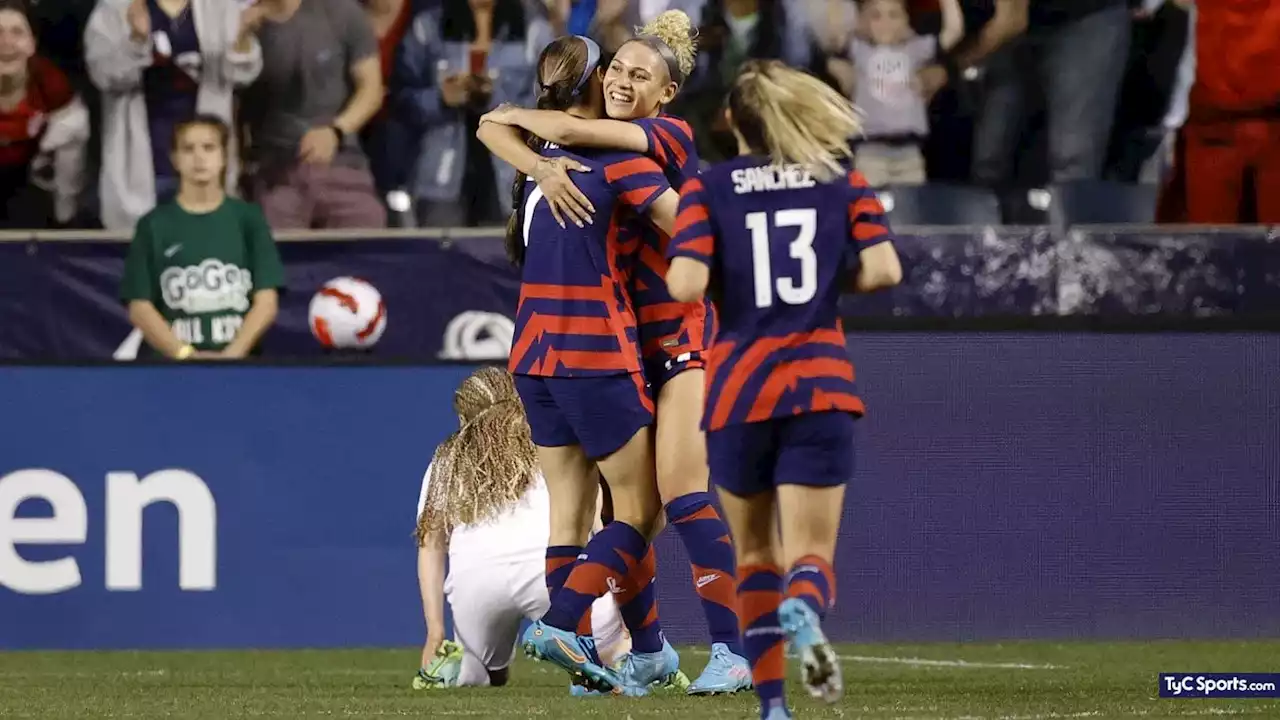 El primer gol de la hija de un ex-Chicago Bulls en la Selección de Estados Unidos - TyC Sports